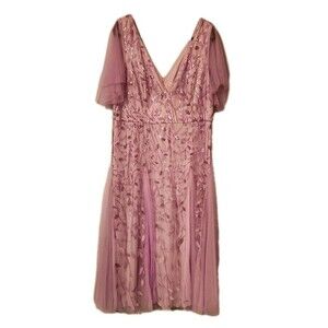 Ever Pretty Lilac Sequined Formal Dress 3xl